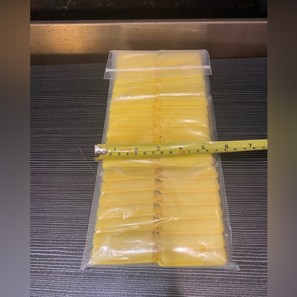 NEW Set of 48 Yellow 1/2” Foam Roller Hair Curlers w/ Comb Hair Pick SEALED - Picture 5 of 7